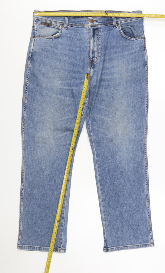 Wrangler Mens Blue Texas Stretch Straight Fit Jeans W36 L30