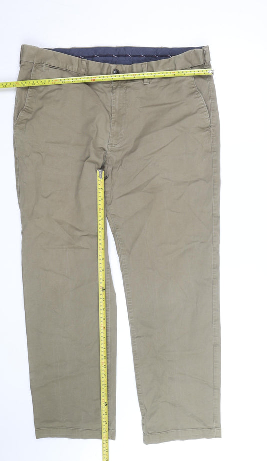 Marks and Spencer Men's Brown Regular Fit Chinos 40W 31L