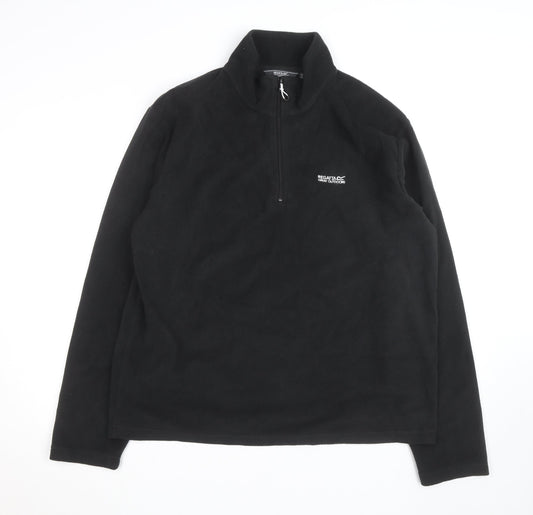 Regatta Men's Black XL 1/4 Zip Fleece Pullover Jacket