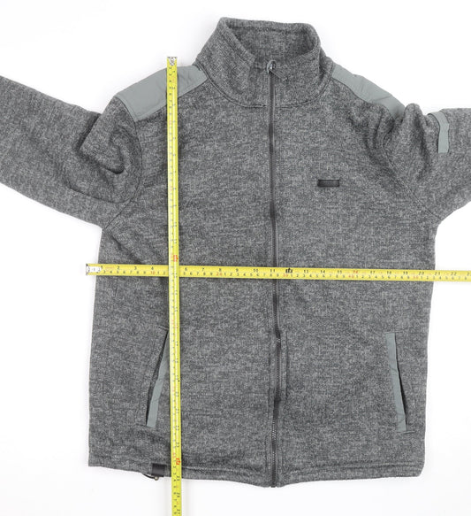 Regatta Mens Grey L Fleece Activewear Jacket Full Zip Outdoor