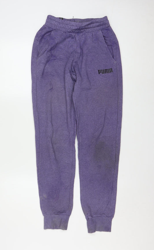 Puma Women's Purple XS Jogger Trousers Casual Activewear
