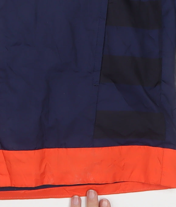 Additional view of Puma boys’ blue windbreaker jacket 12 years lightweight full zip sportswear