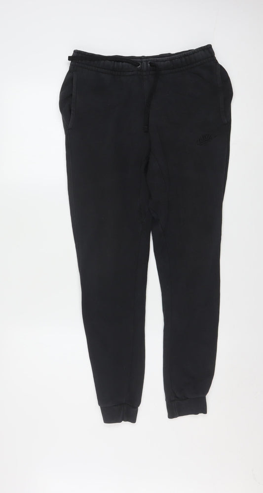 Nike Men's Black XS Jogger Sweatpants Cotton Blend Fleece Tapered Fit