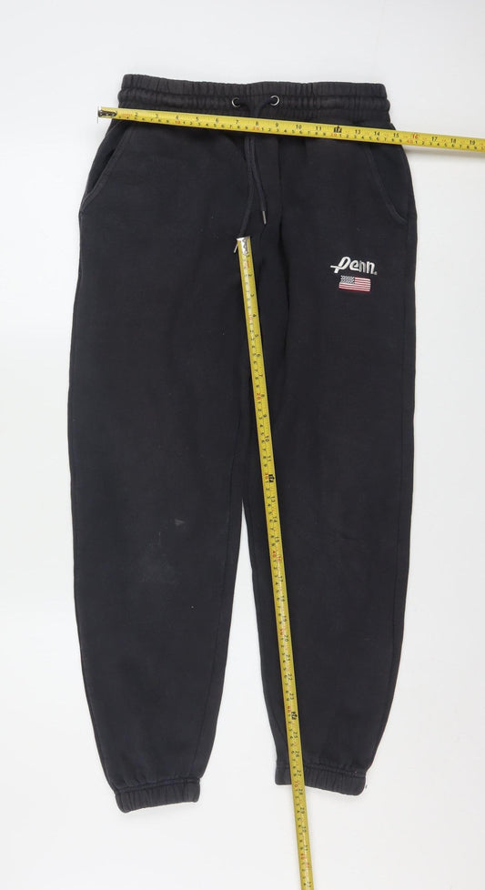 Penn x Primark Men's Black Fleece Jogger Sweatpants M Regular Fit