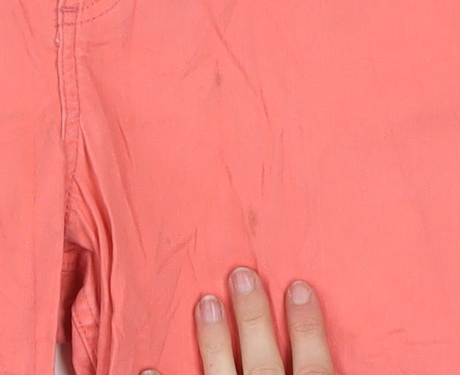 Additional view of Lee Riders women’s pink cotton stretch chino shorts 24w regular fit