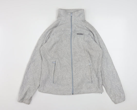Columbia Women's Grey Fleece Full Zip Jacket Size M