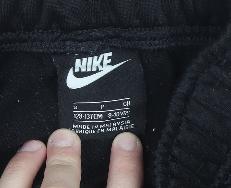 Additional view of Nike boys’ black jogger activewear trousers 8-10 years polyester fleece