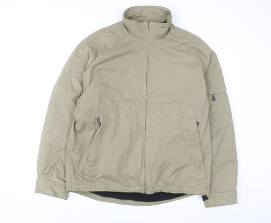 Next Men's Beige Small Full Zip Windproof Jacket