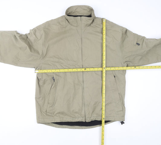 Next Men's Beige Small Full Zip Windproof Jacket