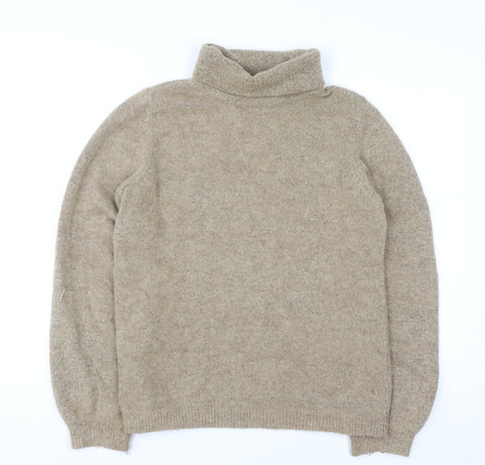 Object Womens Beige Roll Neck Pullover Jumper XS