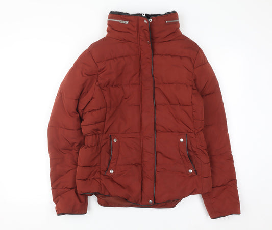 New Look Women's Brown Size 12 Puffer Jacket Winter Coat