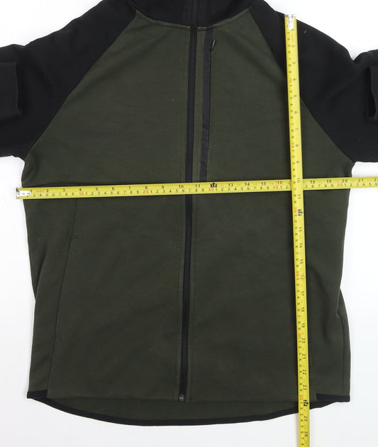 H&M Men's Green Hooded Full Zip Sport Jacket Size M