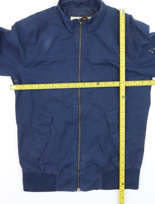 Levi's Men's Blue Cotton Bomber Jacket Size S Casual Zip-Up