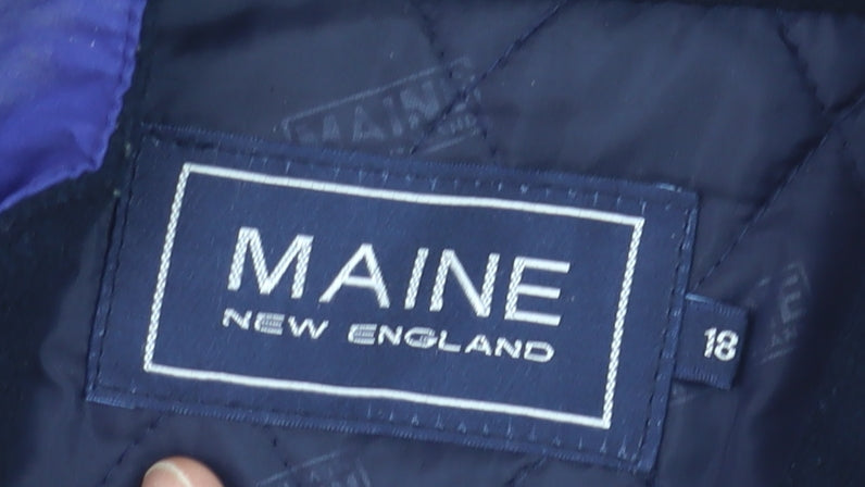 Additional view of Maine New England women’s blue, size UK 18, waterproof full zip jacket