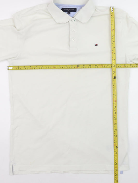 Tommy Hilfiger Men’s White Golf Polo Shirt XL Cotton Blend