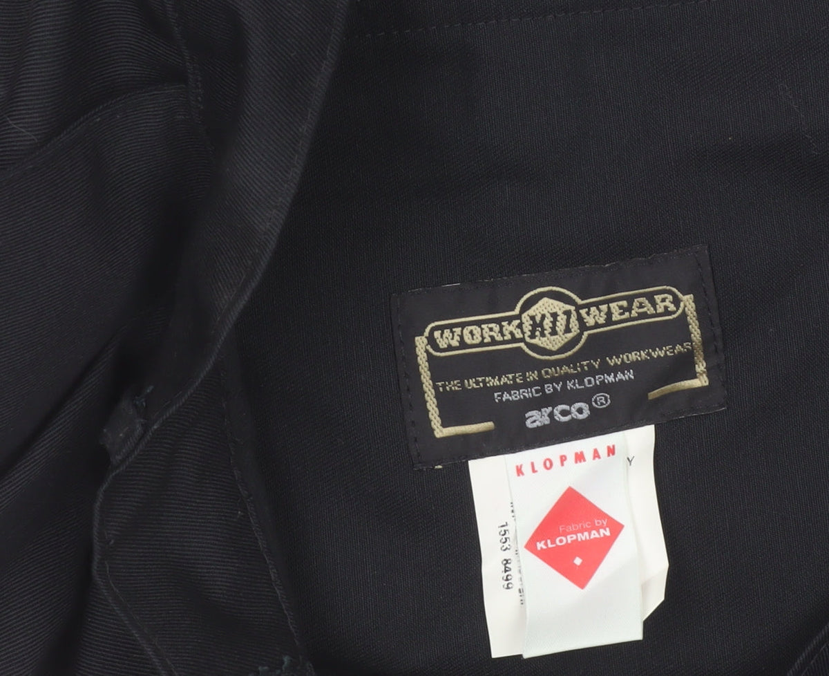 Arco Workwear Men's Black 38 Regular Fit Work Trousers