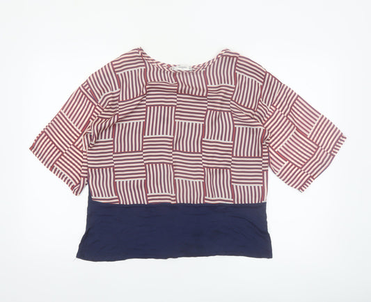Mango Women’s Multicoloured Kimono Style Blouse Size 12