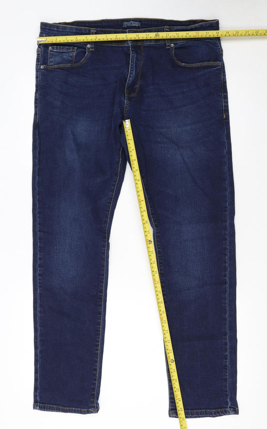 ONM Industry Men's Blue Slim Fit Stretch Denim Jeans 34R