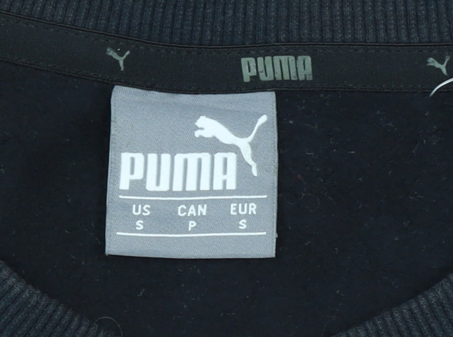 Puma Women's Black Small Crew Neck Pullover Sweatshirt