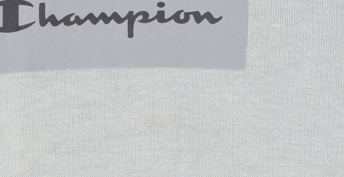 Additional view of Champion boys’ grey pullover hoodie 11-12 years logo fleece sweatshirt