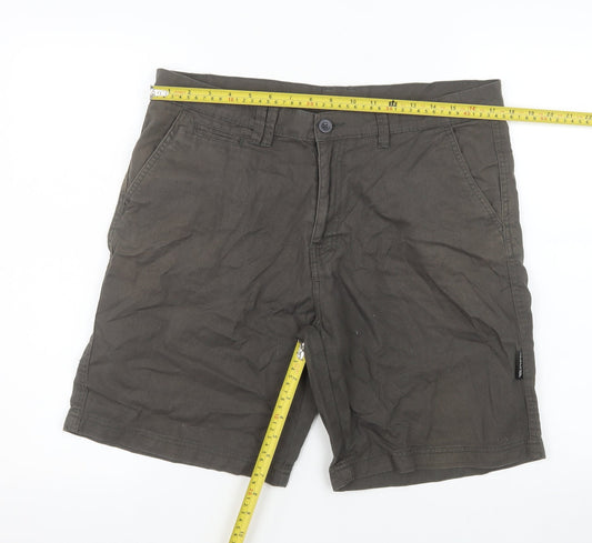 Trespass Men's Brown Chino Shorts M 33-35in Casual Cotton