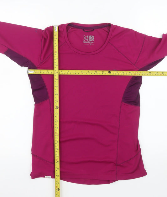 Karrimor Women Pink Long Sleeve Athletic Running Top Size 12