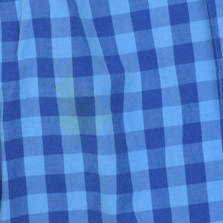 Abercrombie & Fitch Men’s Blue Check Cotton Button-Down Shirt M