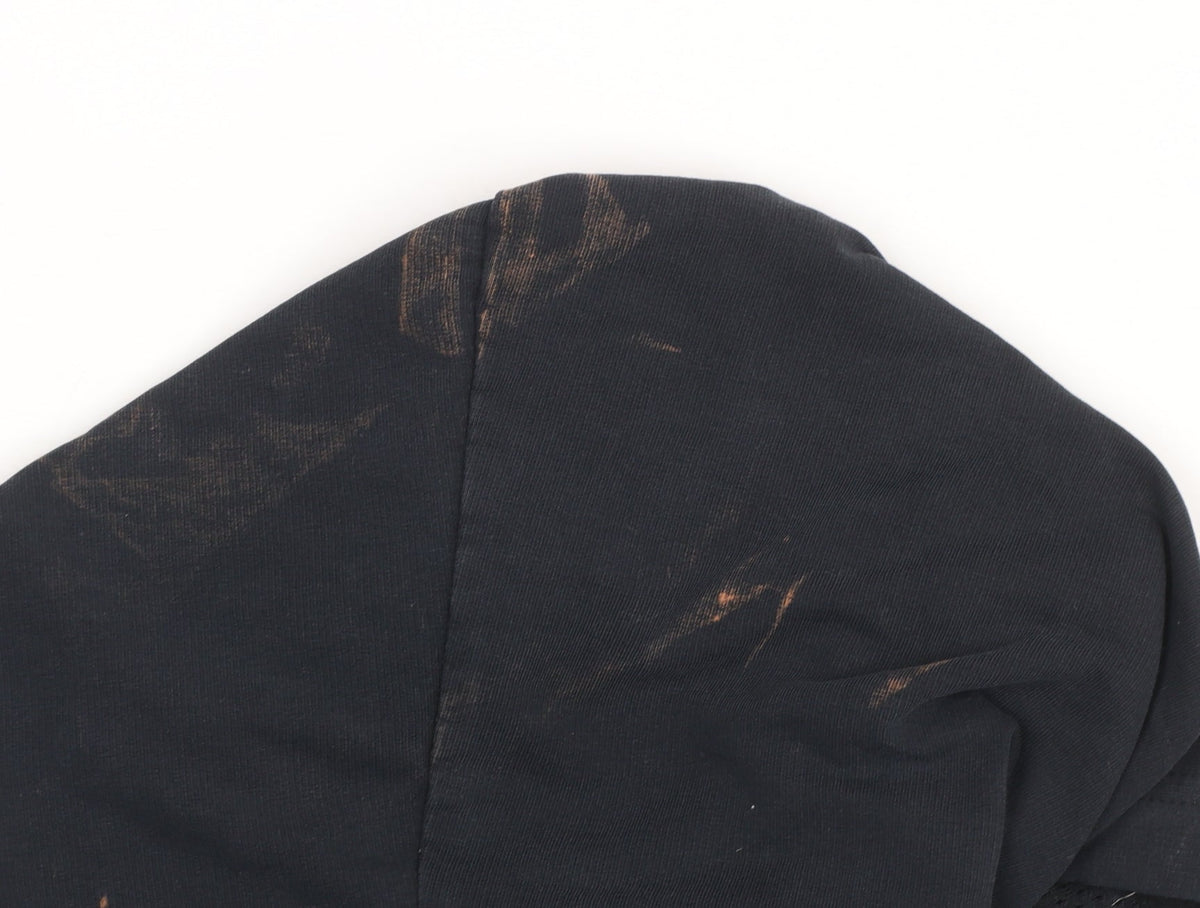 Additional view of Puma Women Black XL Full Zip Hoodie Sweatshirt with Logo Print