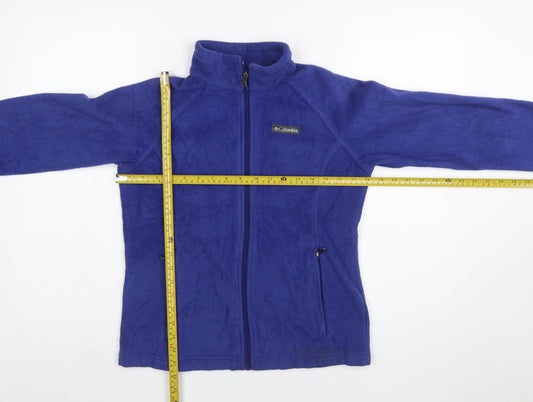 Columbia Boys Blue Fleece Full Zip Jacket Size 14 Years Lightweight Outdoor