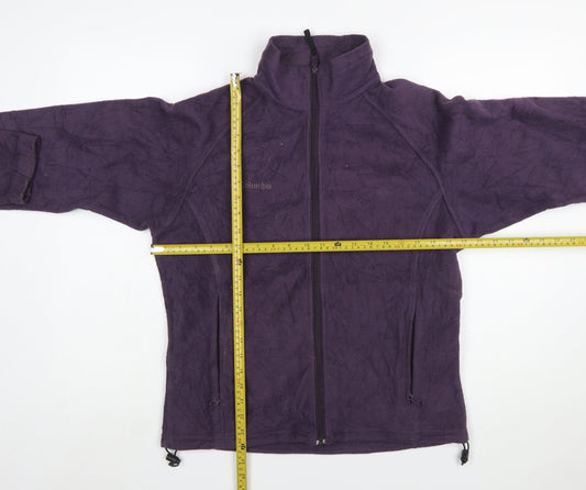Columbia Women's Purple Fleece Full Zip Jacket Size M