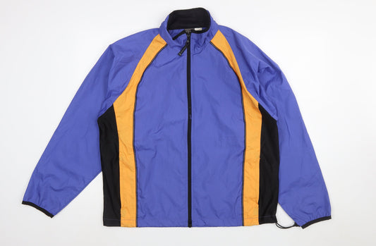 ProSpirit Women's Blue Colourblock Windbreaker Jacket L
