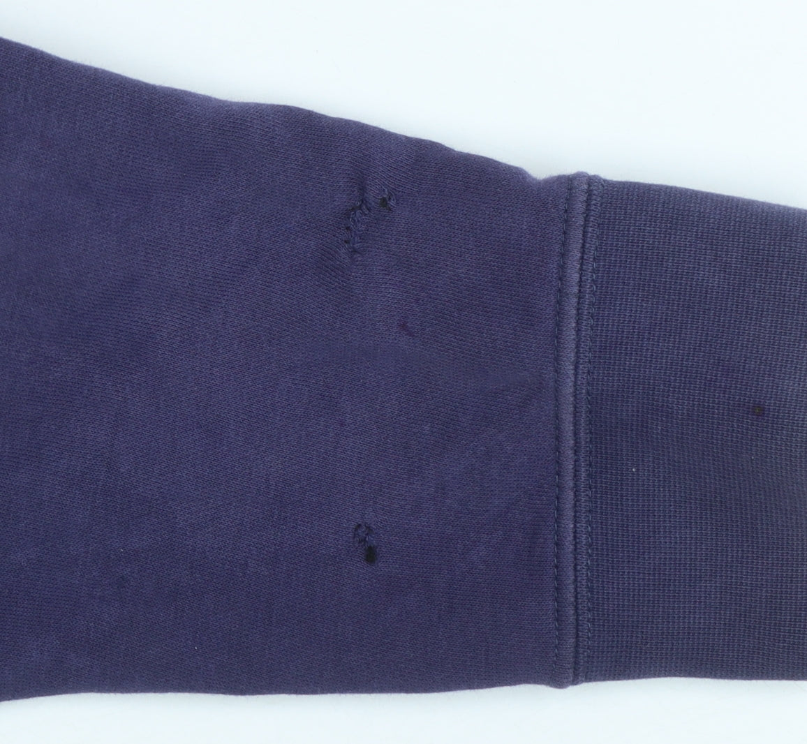 Nike Boys Purple Full Zip Hoodie Size XL 158-170cm Cotton Blend