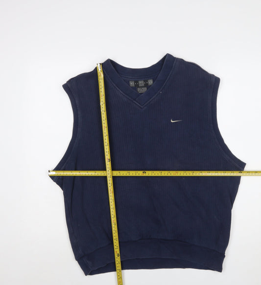 Nike Golf Men's Blue Sleeveless V-Neck Tank Top M