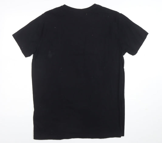 AC/DC Men's Black Cotton Rock Band Graphic T-Shirt Size L