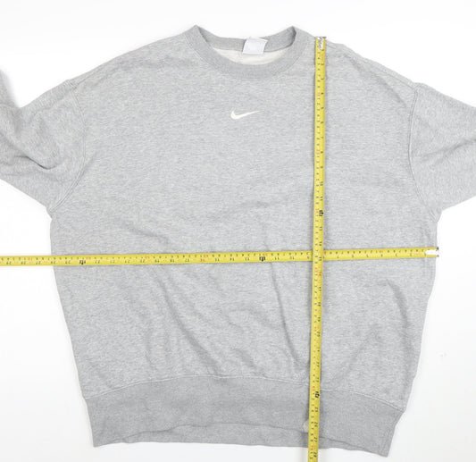 Nike Women’s Grey Crew Neck Pullover Sweatshirt Size L