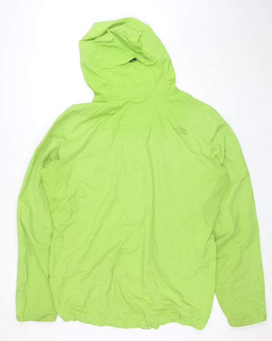 The North Face Men Green XL Waterproof Hooded Rain Jacket