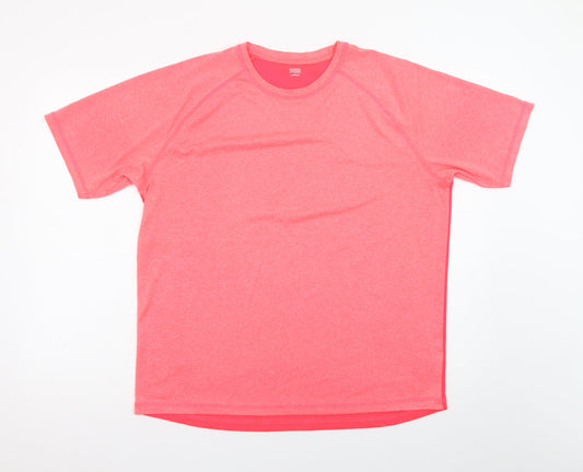 Dunnes Stores Womens Pink Short Sleeve Basic T-Shirt Size L