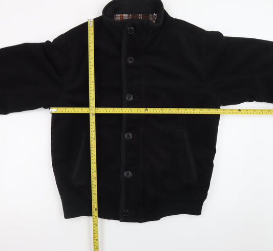 Abercrombie & Fitch Men's Black Wool Bomber Jacket Size M