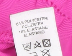 Additional view of Dunnes Teens Pink Purple 1/2 Zip Colourblock Hoodie, size XS