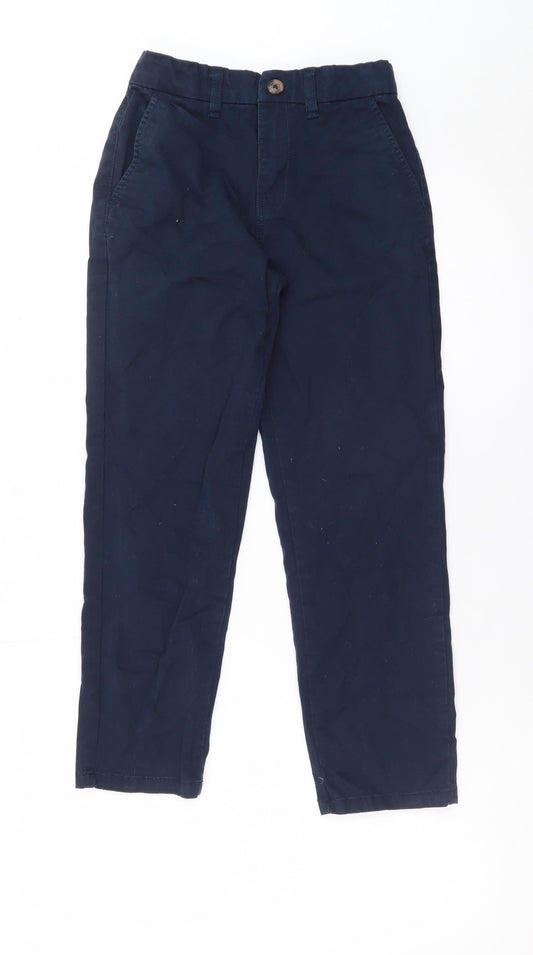 Dunnes Stores Boys Blue Chino Trousers 9-10 Years Regular Fit