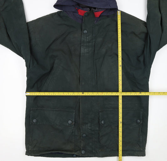 Nautica Boys Green XL Hooded Full Zip Canvas Hoodie Jacket