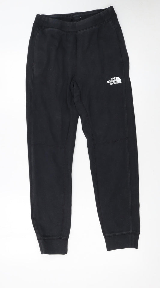 The North Face Boys Black L Jogger Sweatpants Elastic Waist Fleece