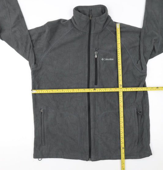 Columbia Men's Grey Fleece Full Zip Outdoor Jacket Size L