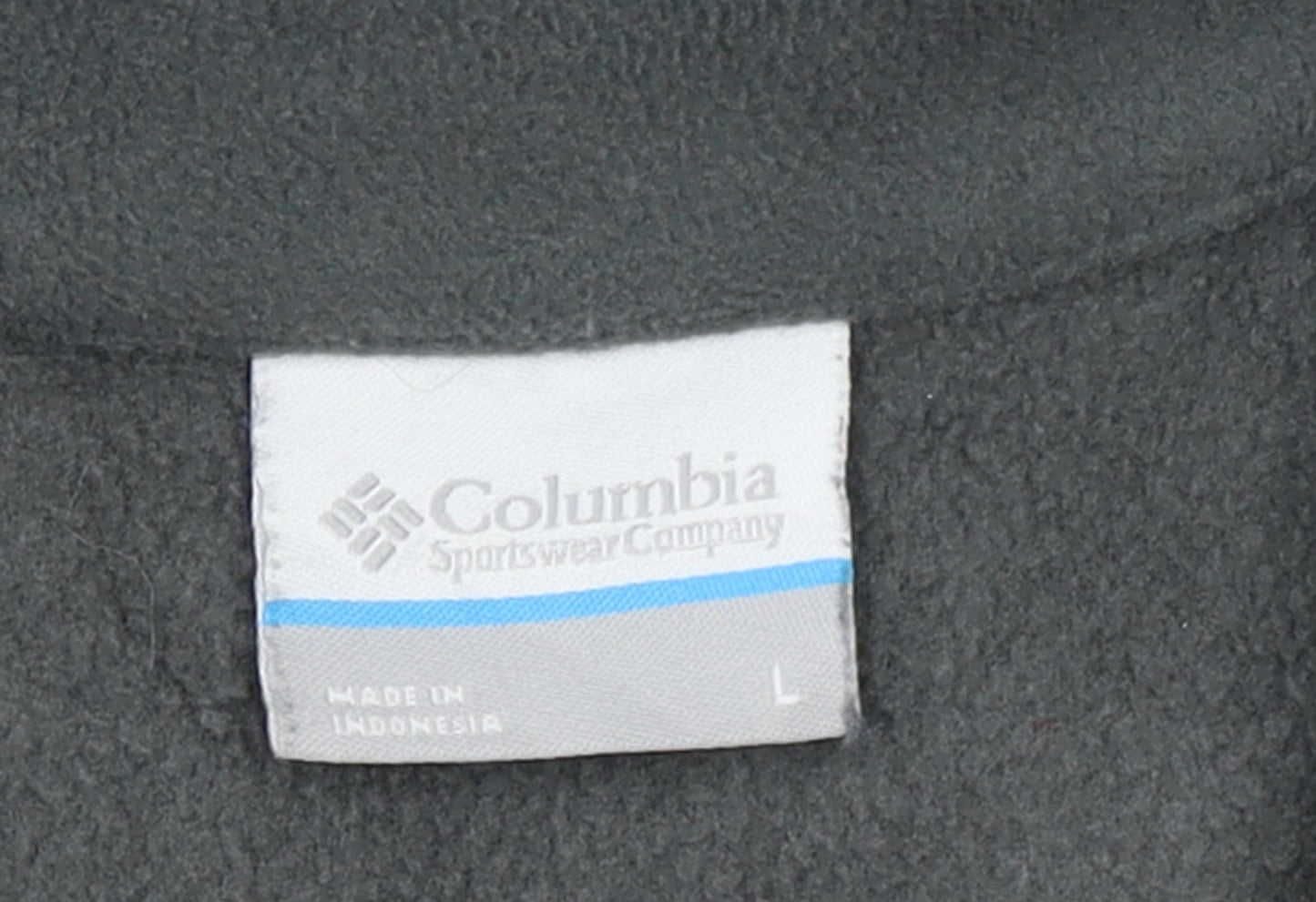 Columbia Men's Grey Fleece Full Zip Outdoor Jacket Size L