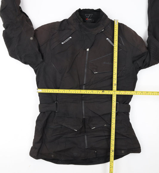 Modeka Men’s Black 40 Motorcycle Jacket Waterproof Windproof
