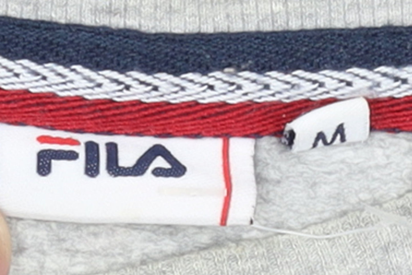 FILA Men's Grey Crew Neck Logo Sweatshirt Size M