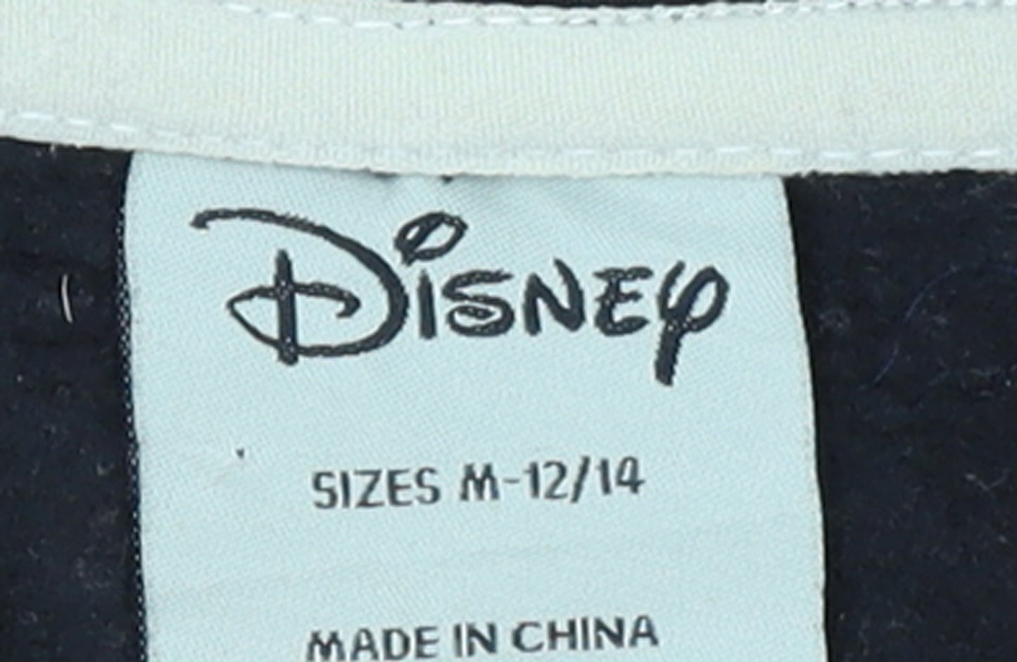 Disney Minnie Mouse Black Full Zip Hoodie Womens M 12/14
