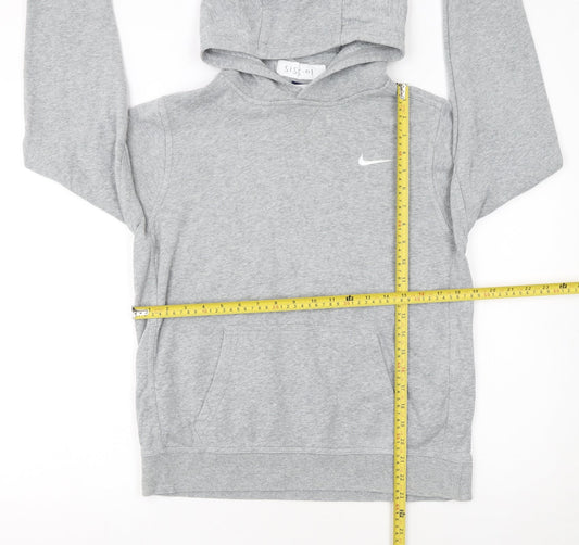 Nike Boys Grey XL Hoodie 13-15 Years Pullover Fleece Sweatshirt