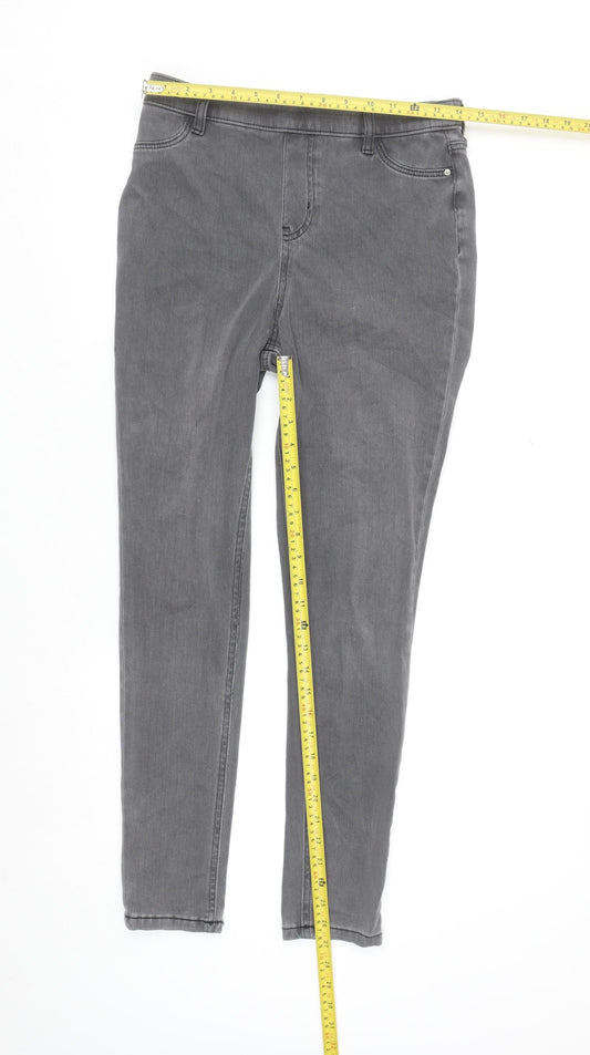 F&F Women’s Grey Skinny Jeans Size 12 Stretch Denim