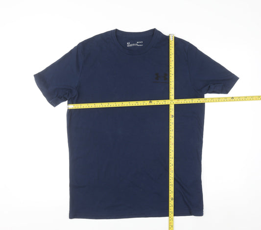 Under Armour Men's Blue HeatGear Short Sleeve Sports T-Shirt M